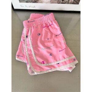 Champion Pink Candy 'Champion' Script Varsity Shorts‎